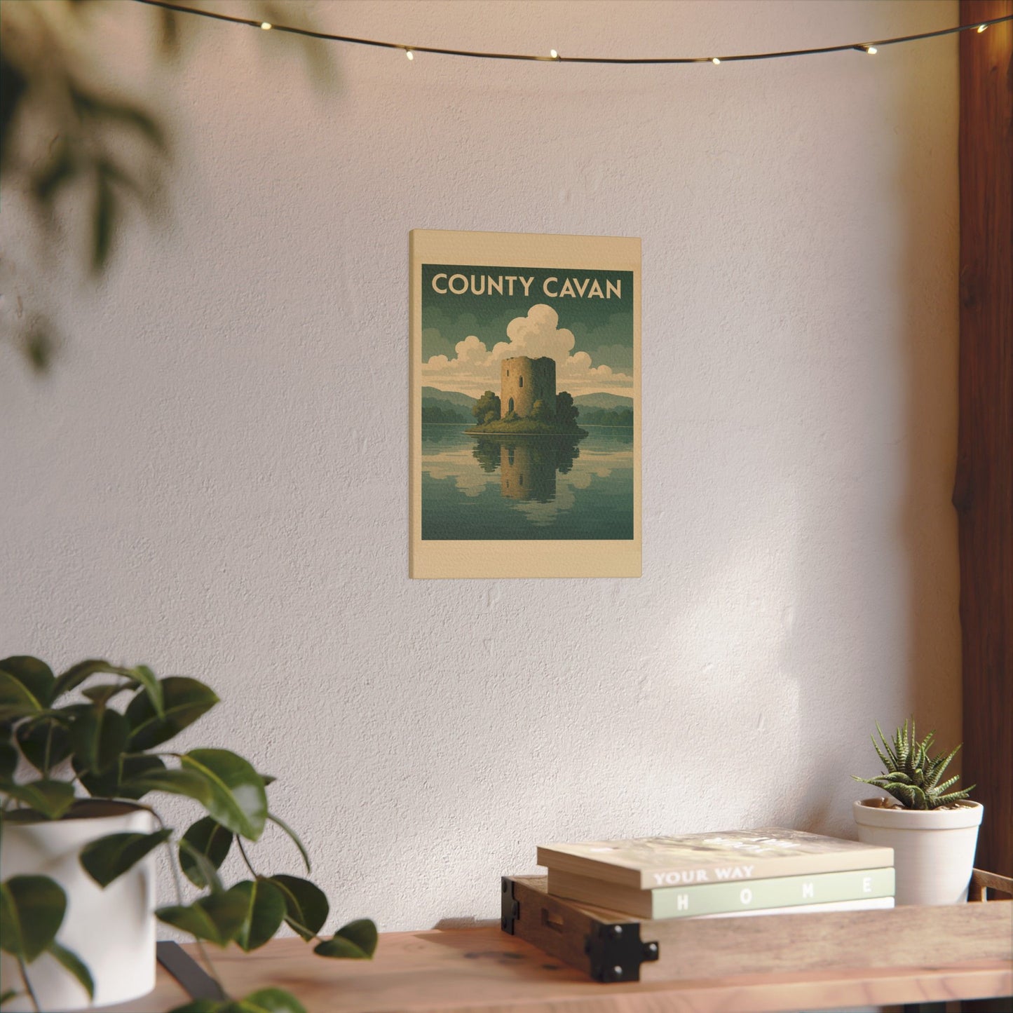Scenic County Cavan Print Canvas - Vintage Landscape Wall Art