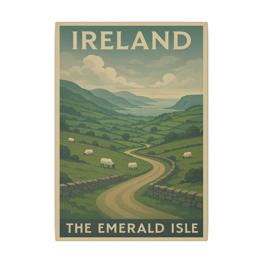 Spirit of Ireland – Vintage Retro Irish Travel Canvas
