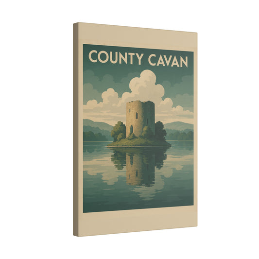 Scenic County Cavan Print Canvas - Vintage Landscape Wall Art